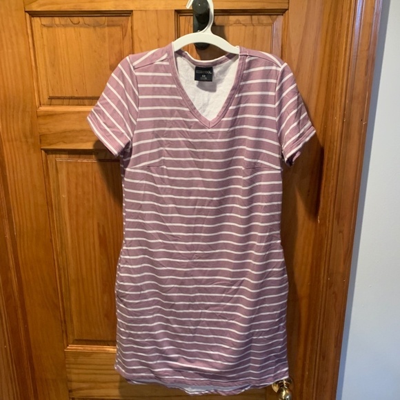 32 Degrees Cool V-neck Striped Dress Small - Picture 2 of 5